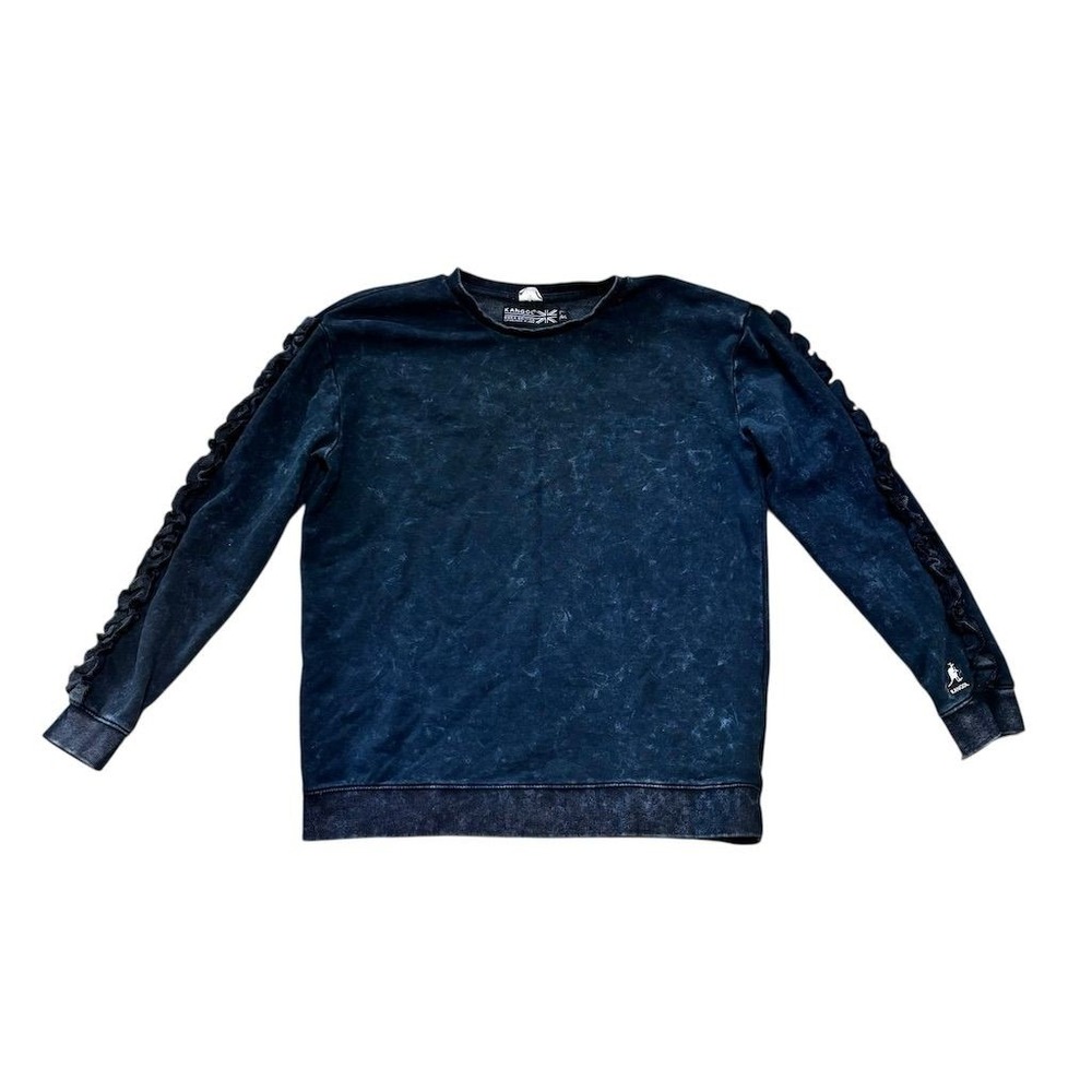 Kangol Women's Distressed Pullover Sweatshirt Multicolor Size‎ L Vintage